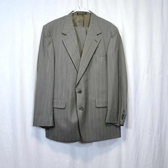 Christian Brooks Other - Christian Brooks Pinstripe Suit Men 44L Two-Piece Set